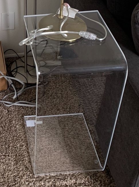 Clear Resin End Tables