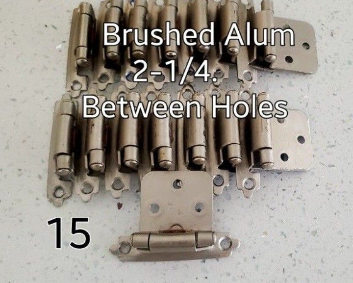 15 Brushed Nickle Cabinet Door Hinges