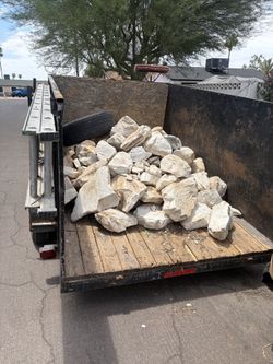 Decorative white rock