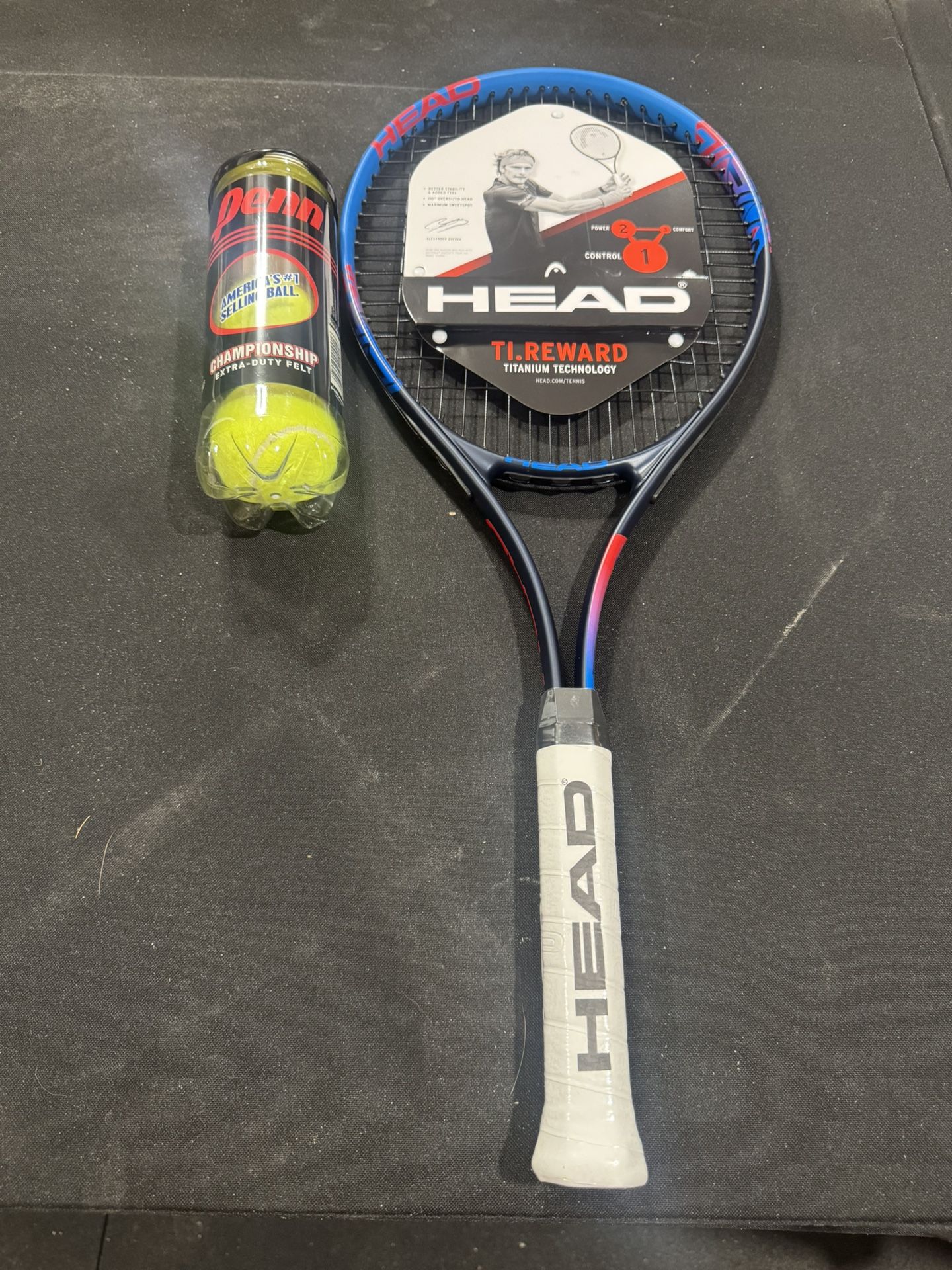 head ti reward tennis racquet Brand New With Balls
