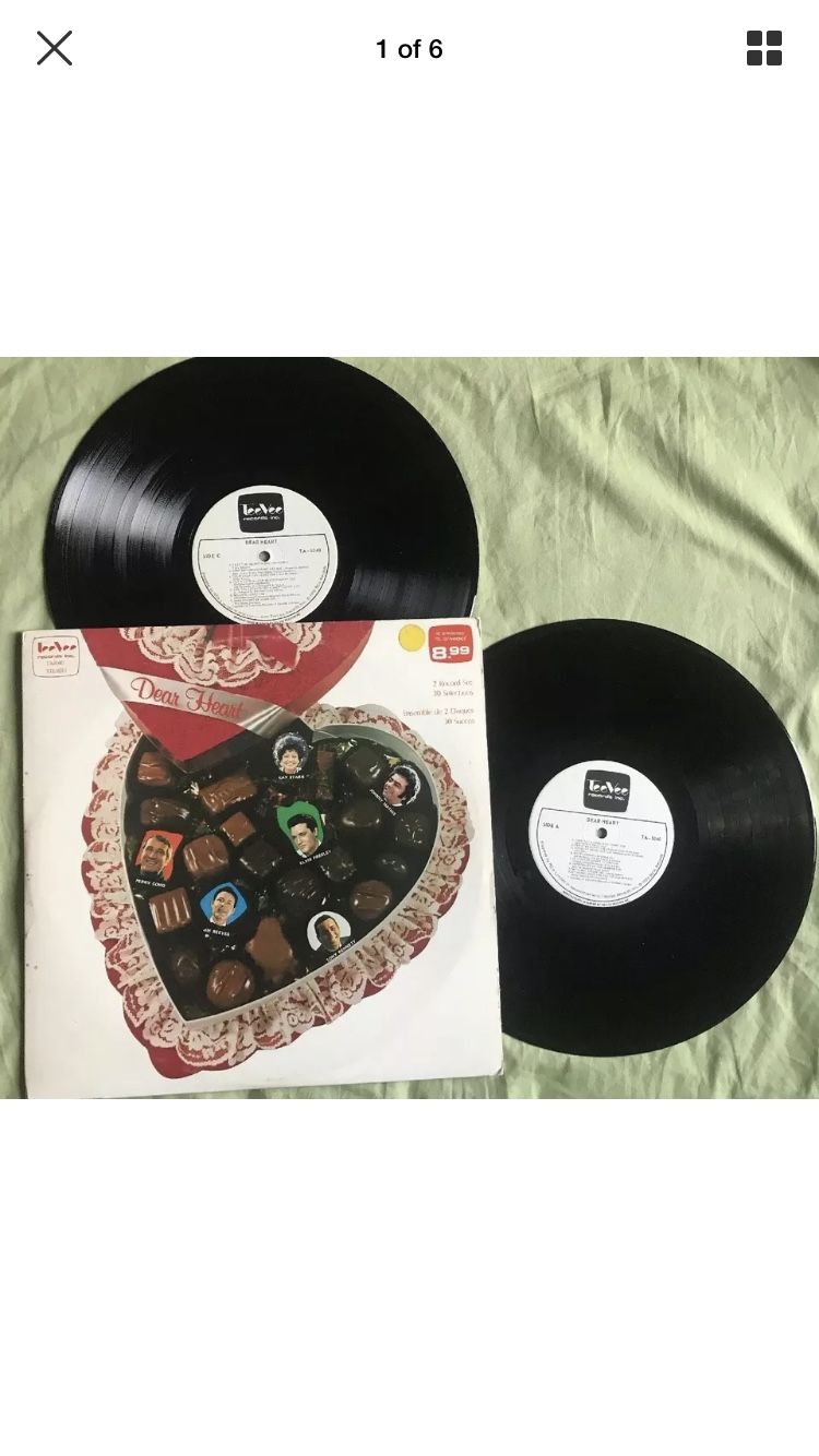 Dear Heart - 2 LP Set - 1976 RCA Records Canada RARE Elvis Tony Bennett Romantic