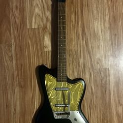 Danelectro Dead Black On 67 Vintage Retro Electric Guitar Silvertone Airline Coral Hornet