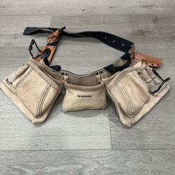Husky 175274 Leather Tool Belt w/ Multiple Pouches CLC Custom LeatherCraft