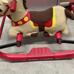 Radio Flyer Vintage Plush Rocking Horse 
