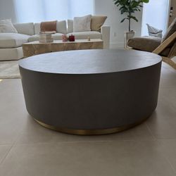Arhaus Taupe / Bronze Coffee table - Like New