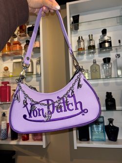 Von Dutch, Purple on Purple Shoulder Bag