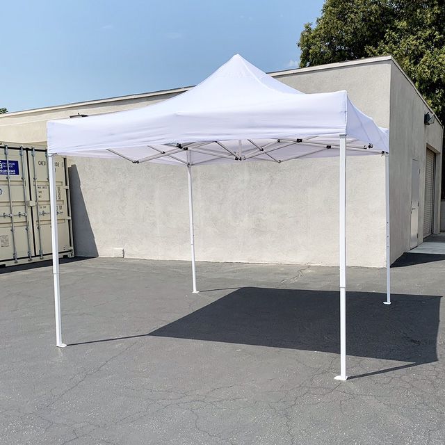 (NEW) $110 Heavty-Duty 10x10 FT Outdoor Ez Pop Up Canopy Party Tent Instant Shades w/ Carry Bag (White) 