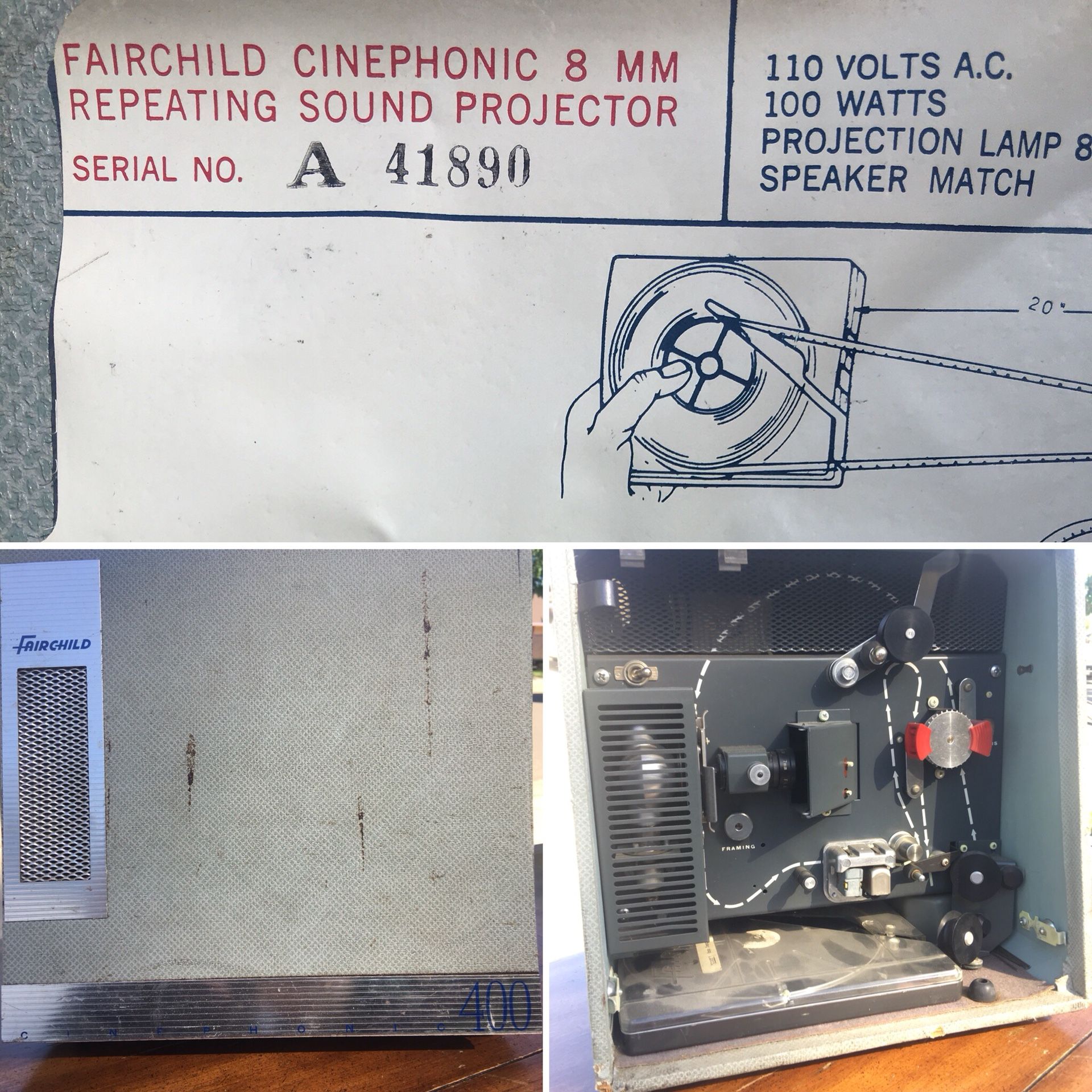 fairchild cinephonic 8mm sound camera