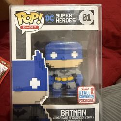 New Pop Funko 8 Bit #01 DC Super Hero Batman 