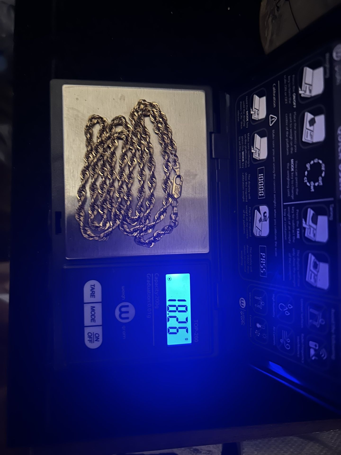 10k Solid Rope Chain - $65per Gram