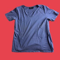 Women's Sonoma Goods For Life Everyday V-Neck Tee - Blue Cotton Blend Shirt