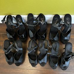 6 Pairs Exotic Pole Dance Heels (Sizes 7–11) – $200 OBO