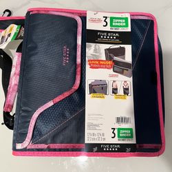 Five Star 3" Binder W/Pouch & Carrying