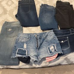 Women’s Shorts And Jeans Fits Size 11/12
