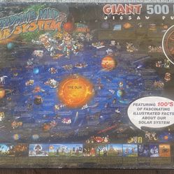New Children's Map Solar System - Jigsaw Puzzle - 500 Pieces - 24" x 36" - New