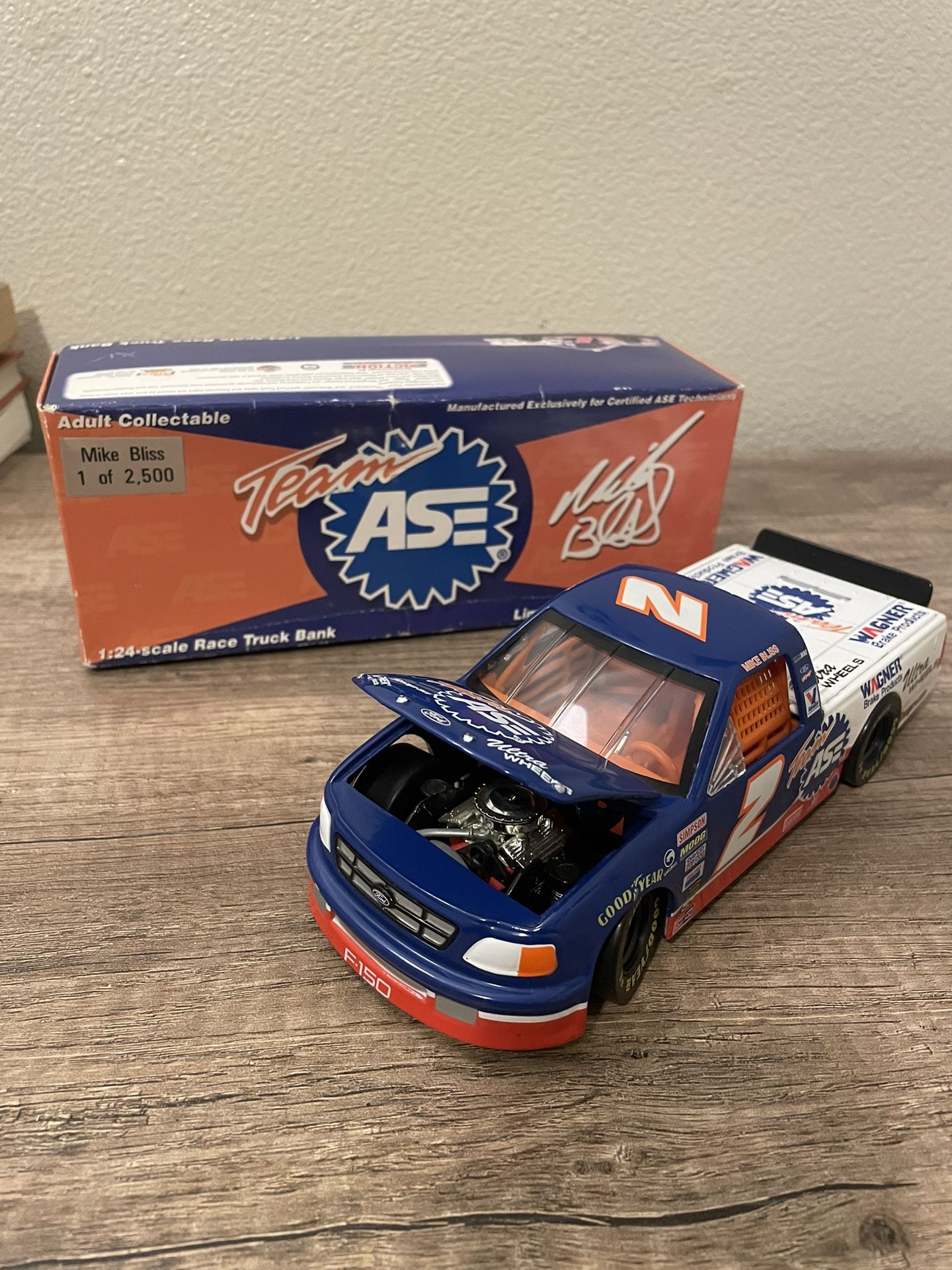 Collectible Mike Bliss 1/24 Scale Race Truck Bank