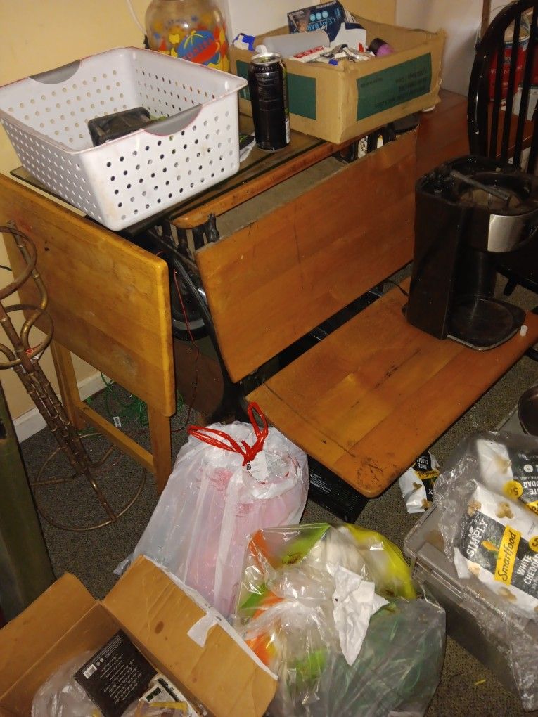 Antique  School Desk.