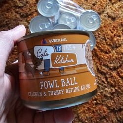 48 Cans Weruva Cars In The Kitchen Fowl Ball 6 Oz