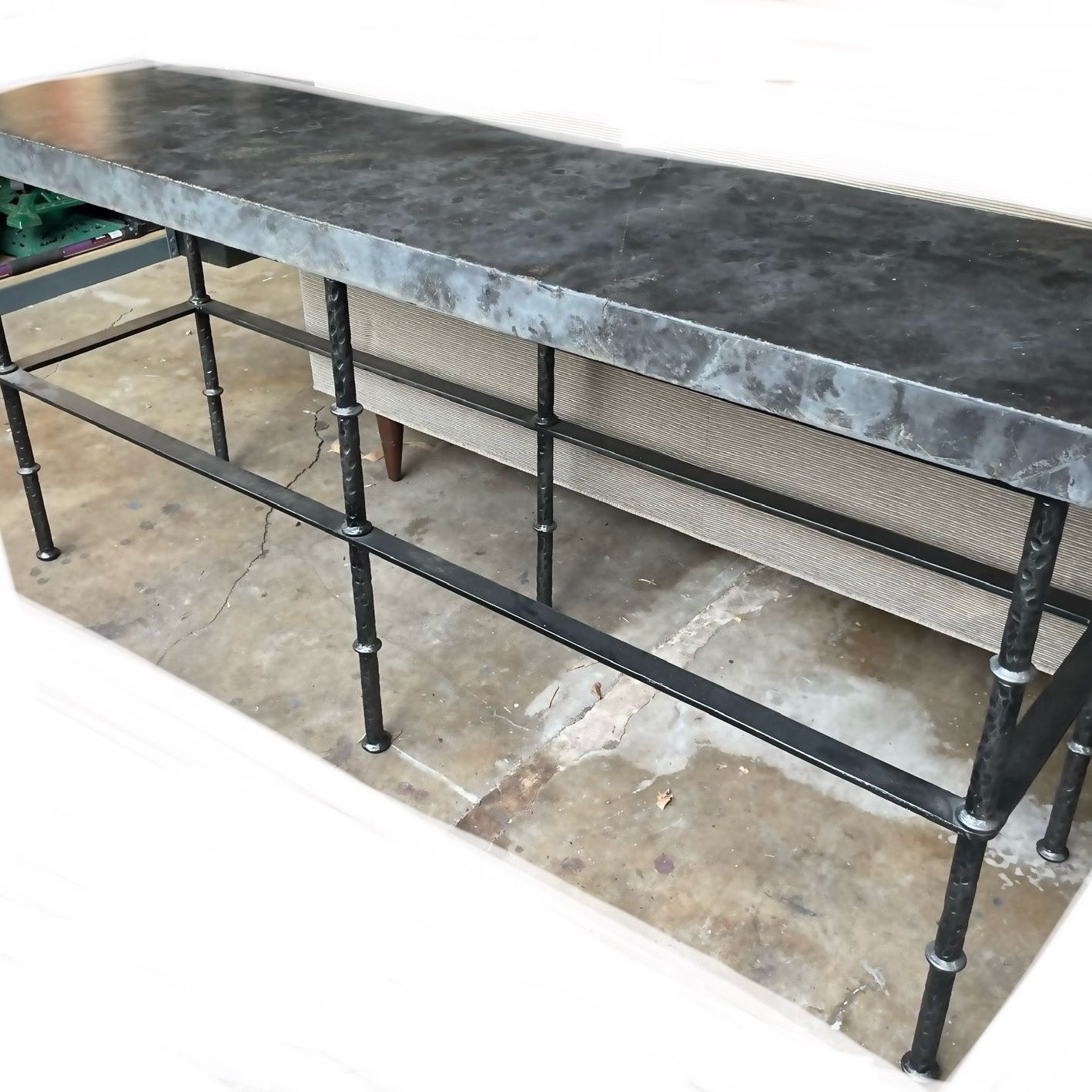 Marble Wrought iron Console Table