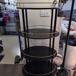 💥FREE💥 Black Shelf With Gold Accent