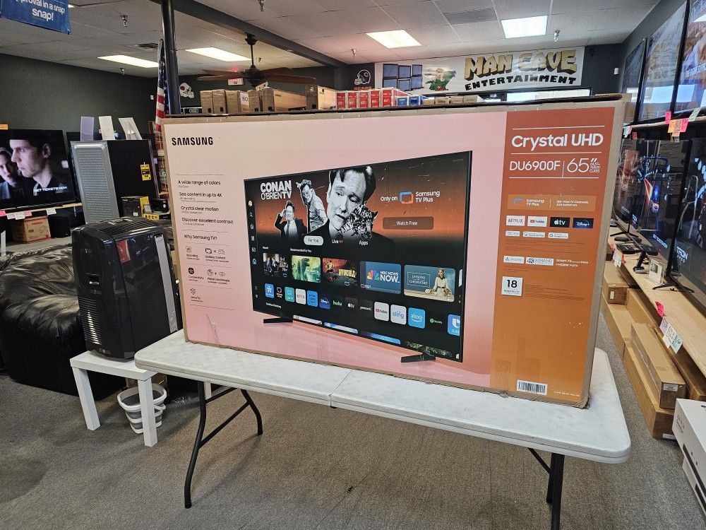 SAMSUNG 65 INCH UHD TV'S IN STOCK UN65DU6900 AIR PLAY BLUETOOTH W/WARRANTY - PAYMENT OPTIONS