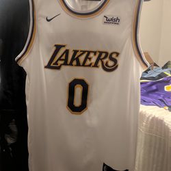Lakers White Westbrook Jersey
