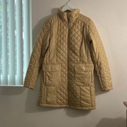 North Face Women’s Jacket Size M, Nylon Beige Color.