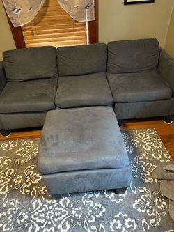 Couch with ottoman