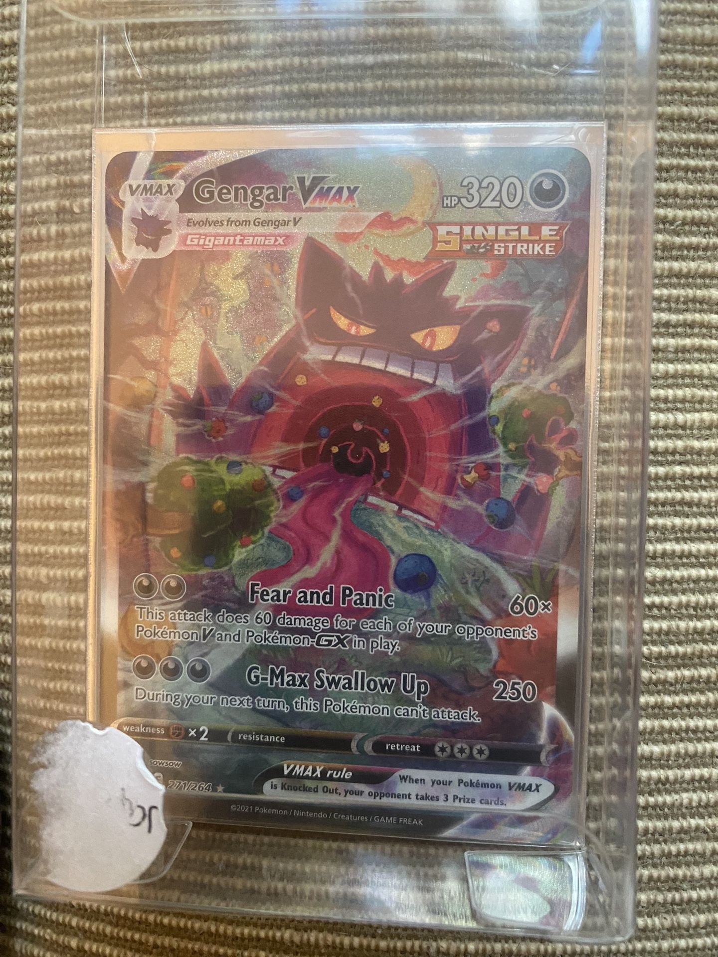 Gengar Vmax Fusion Strike Extremely Rare! Lightly Used $ 650 Open To Offers 