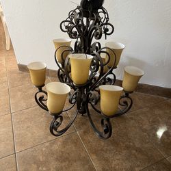 Chandelier And 2 Fans 