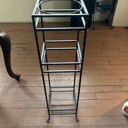 Metal Stand 3ft Tall By 9 Inch By 9 Inch $5.00