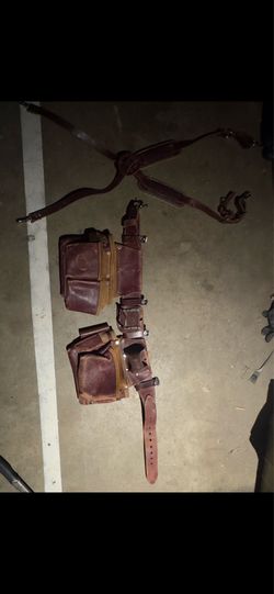 Occidental Leather Tool Belt With Suspenders