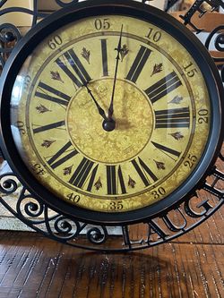 Live Love Laugh Clock