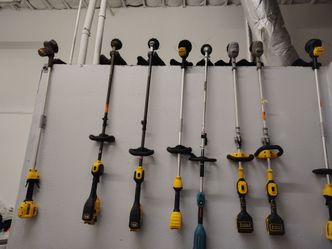 DeWalt weed eaters and 1 Makita prices range from 80 to 100  to 120