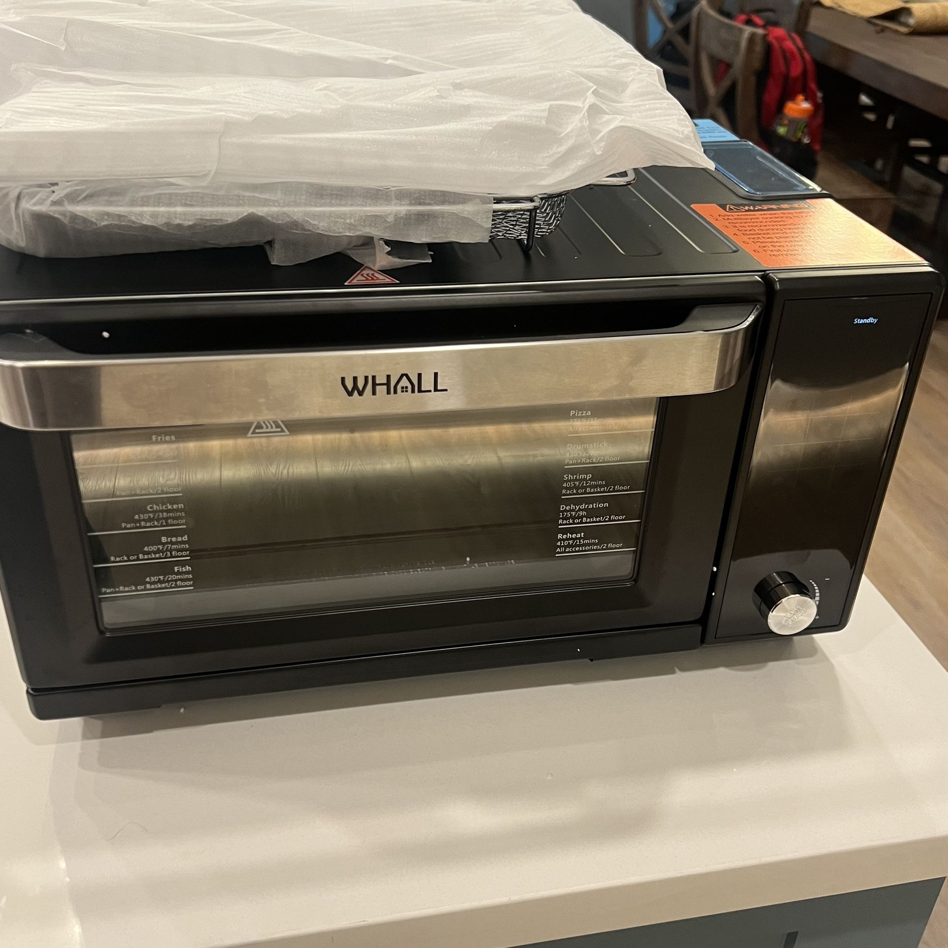 Whall 5.8 QT Airfryer/Toaster Oven