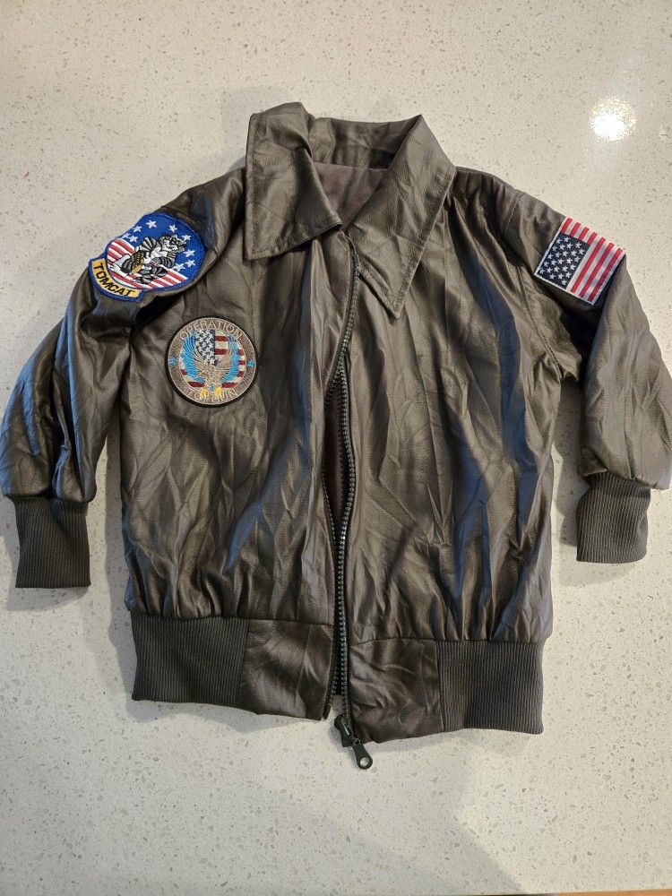 Top Gun Style Pilot Bomber Jacket