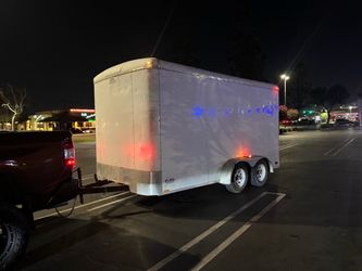 7x16 cargo trailer clean title permanent registration