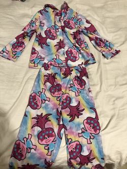 3T trolls flannel Pjs