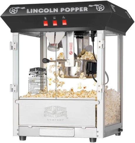 Popcorn Machine Stainless Steel Lincoln Popper NEW