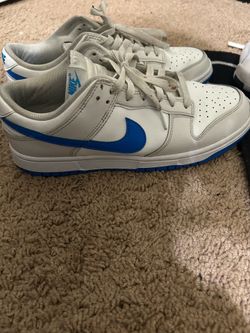 Blue low top dunks 9.5