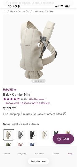 Baby Bjorn baby carrier Mini