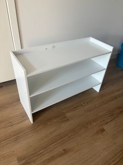 Wood shoe rack