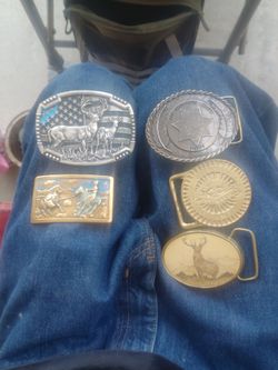 Brass belt buckles