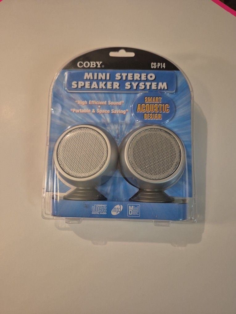 New & Sealed - COBY Mini Speakers System