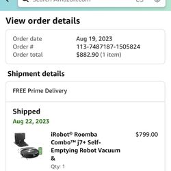 iRobot Roomba Combo J7 Self emptying Robot Vacuum & Mop
