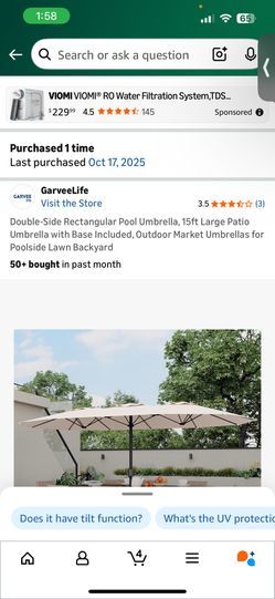 Double-Side Rectangular Pool Umbrella, 15ft Large Patio Umbrella with Base Included, Outdoor Market Umbrellas for Poolside Lawn Backyard
