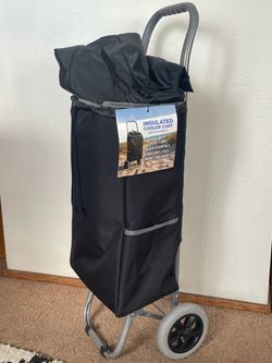 Insulated cooler cart