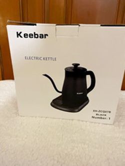 New, Firm, Keebar Electric Goodseneck Pour Over Coffee & Tea Kettle with 5  Temp Presets, Matte for Sale in Union Grove, AL - OfferUp