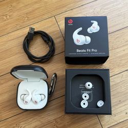 Beats Fit Pro - White (Original Box & Accessories) - Great Sound