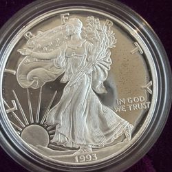 1993-P American Silver Eagle Proof Coin 